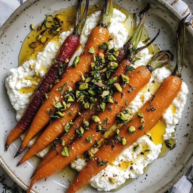 Roasted Carrots with Whipped Ricotta & Hot Honey Recipe
