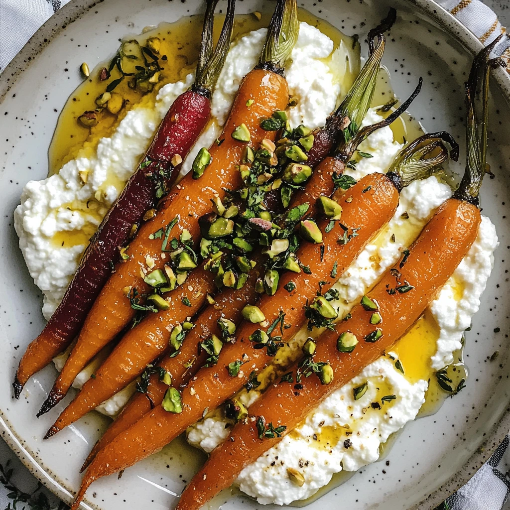 Roasted Carrots with Whipped Ricotta & Hot Honey Recipe