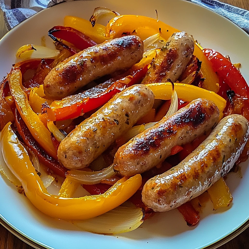 Roasted Sausages, Peppers and Onions 30 Minutes Easy Delicious