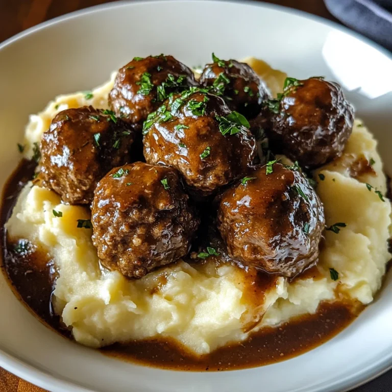 Salisbury Steak Meatballs 30 Minutes Ultimate Delicious
