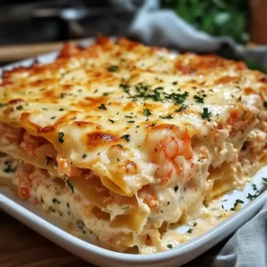Seafood Lasagna with Shrimp & Crab: 7 Ingredients Ultimate Delicious
