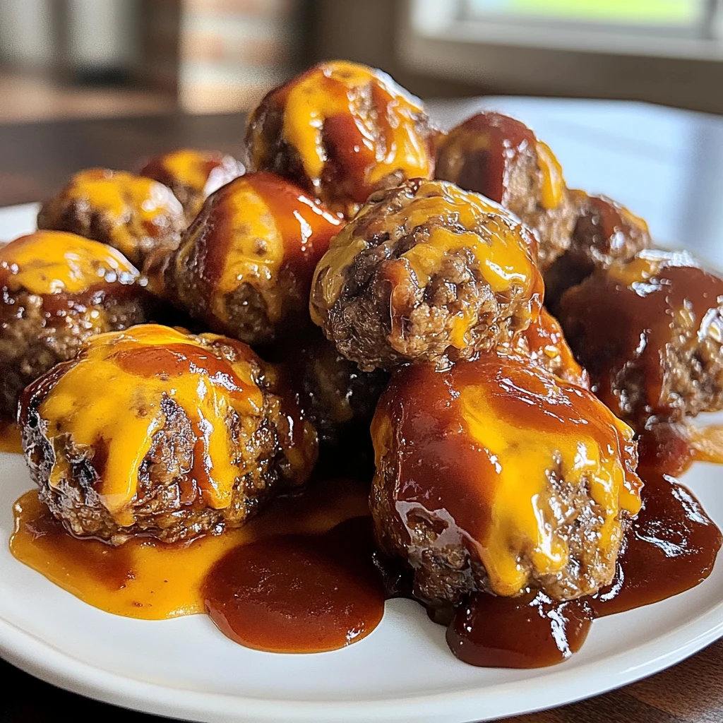 Smoky BBQ Bacon Cheeseburger Meatballs 30 Minutes Amazing