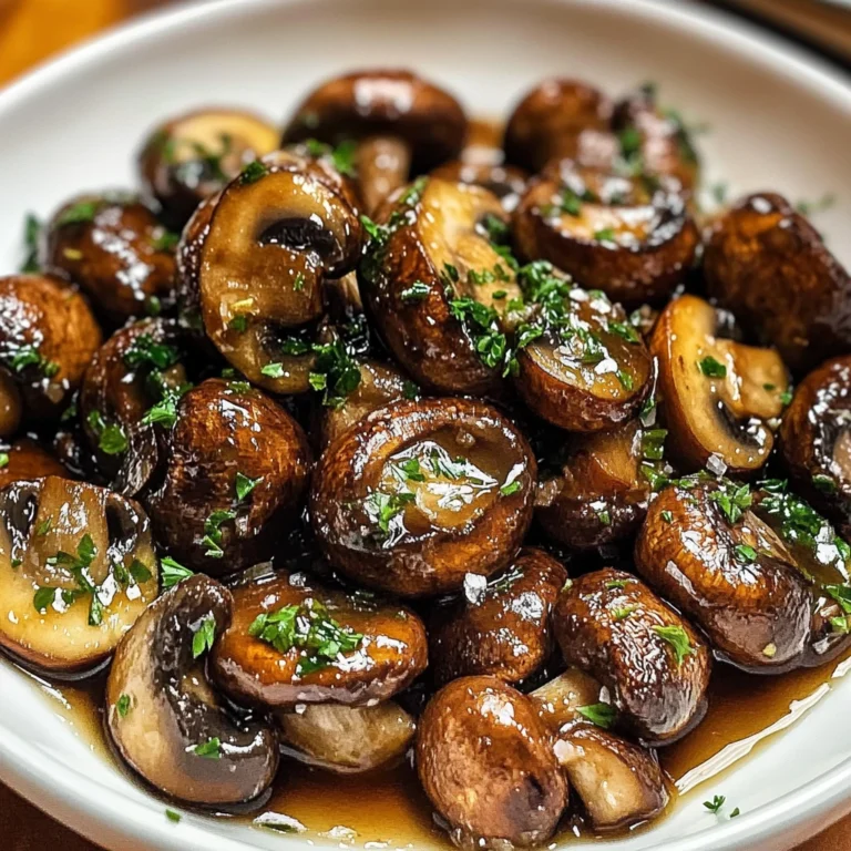 Steakhouse Garlic Butter Mushrooms 5 Steps Awesome Delicious