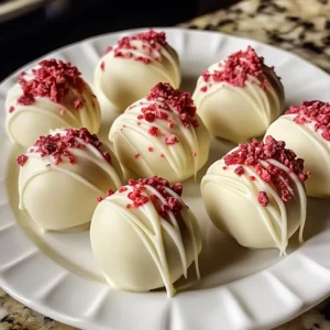 Strawberry Cheesecake Truffle Balls 5 Steps Easy Delicious