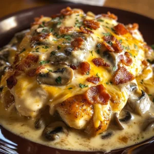 Texas Roadhouse-Style Smothered Chicken 4 Servings Awesome Delicious