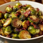 Air Fryer Brussels Sprouts Bacon 10 Minutes Easy Delicious