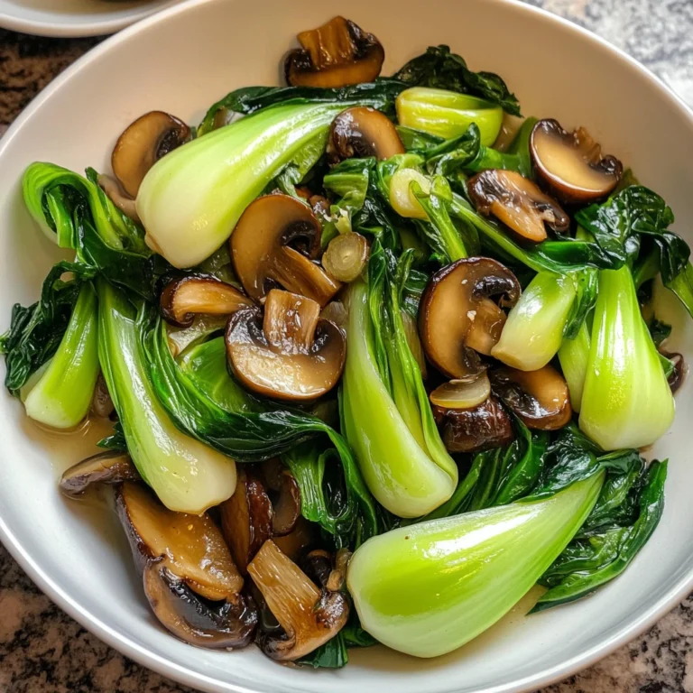 Bok Choy Mushroom Stir Fry 5 Steps Easy Delicious