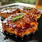 Bourbon Glazed Pork Chops 4 Servings Outstanding Delicious