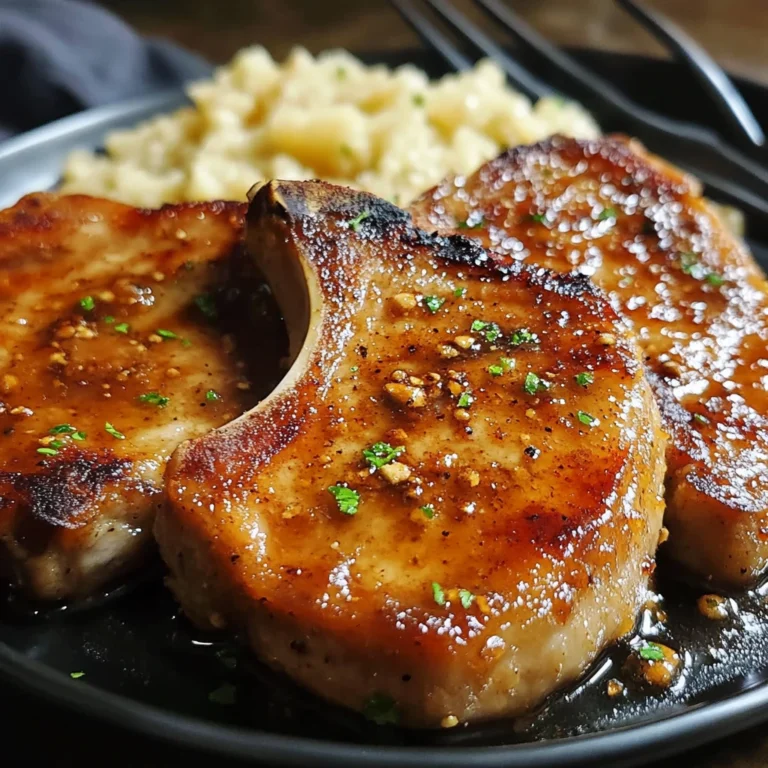 Brown Sugar Pork Chops 4 Servings Easy Delicious