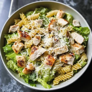 Chicken Caesar Pasta Salad 6 Ingredients Perfectly Delicious