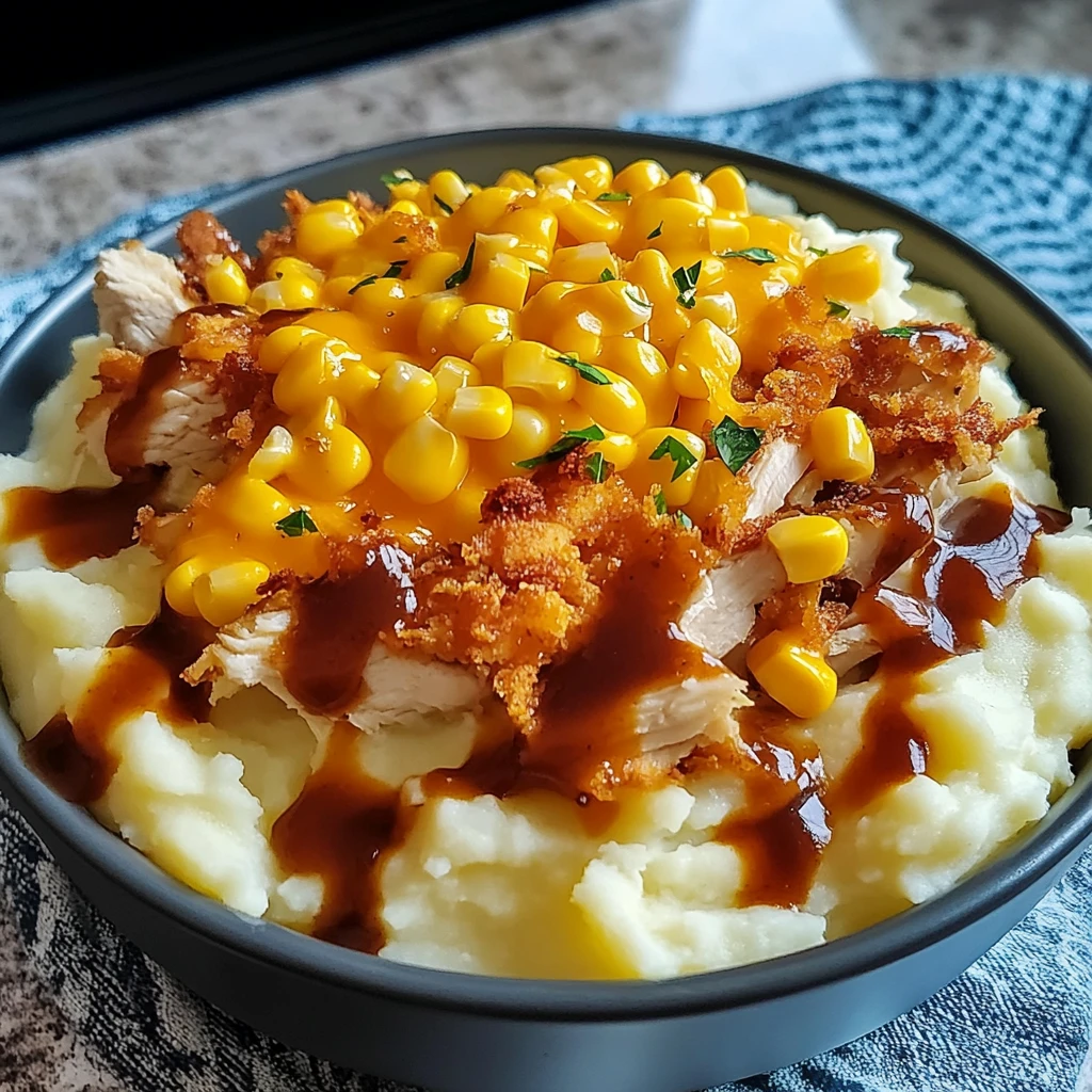 Chicken Mashed Potato Bowls 4 Servings Ultimate Delicious