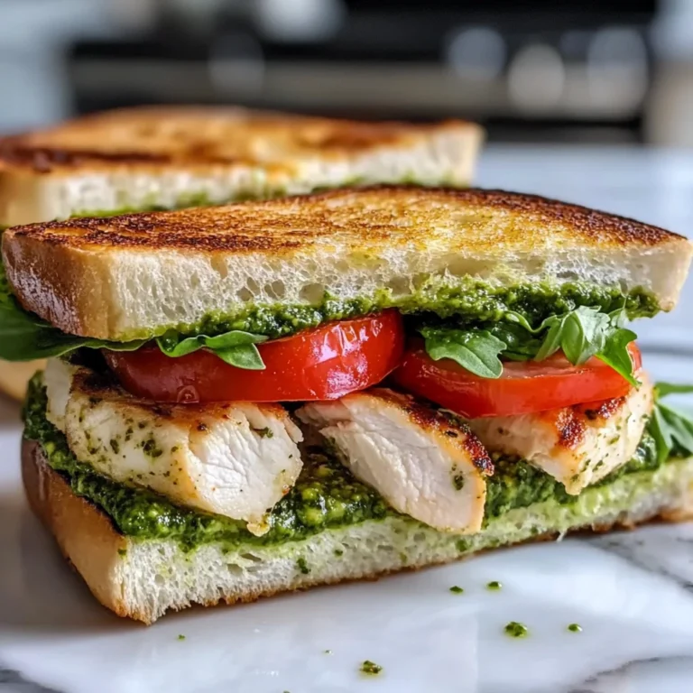 Chicken Pesto Sandwich 5 Steps Ultimate Delicious