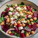 Chickpea Beet and Feta Salad 7 Ingredients Ultimate Delicious