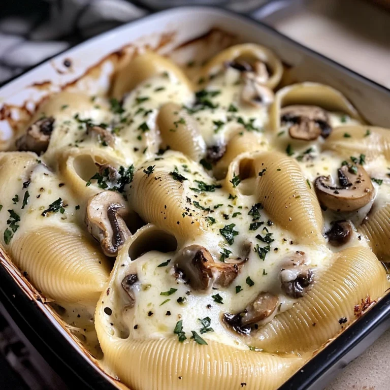 Creamy Garlic Mushroom Stuffed Shells 5 Steps Supreme Delicious