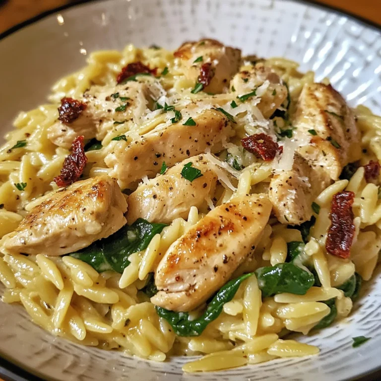 Creamy Orzo with Chicken 30 Minutes Easy Delicious
