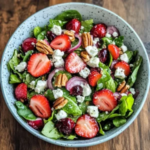 Easy Strawberry Spring Mix Salad 6 Ingredients Ultimate Delicious
