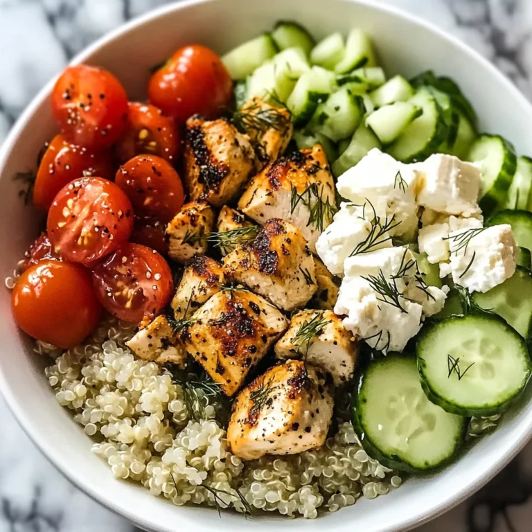 High-Protein Mediterranean Lemon-Dill Chicken Bowls - 30 Minutes Amazing