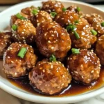 Honey Garlic Turkey Meatballs 4 Servings Easy Delicious