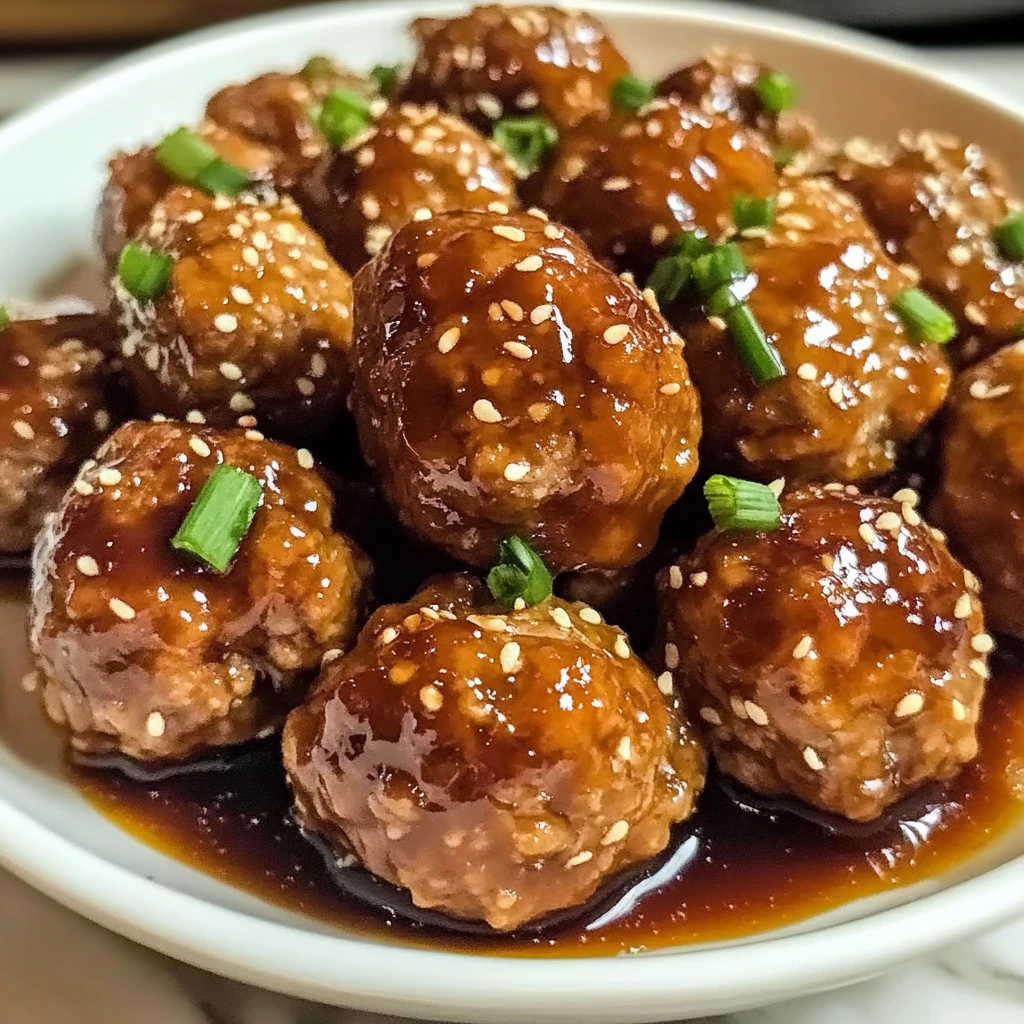 Honey Garlic Turkey Meatballs 4 Servings Easy Delicious