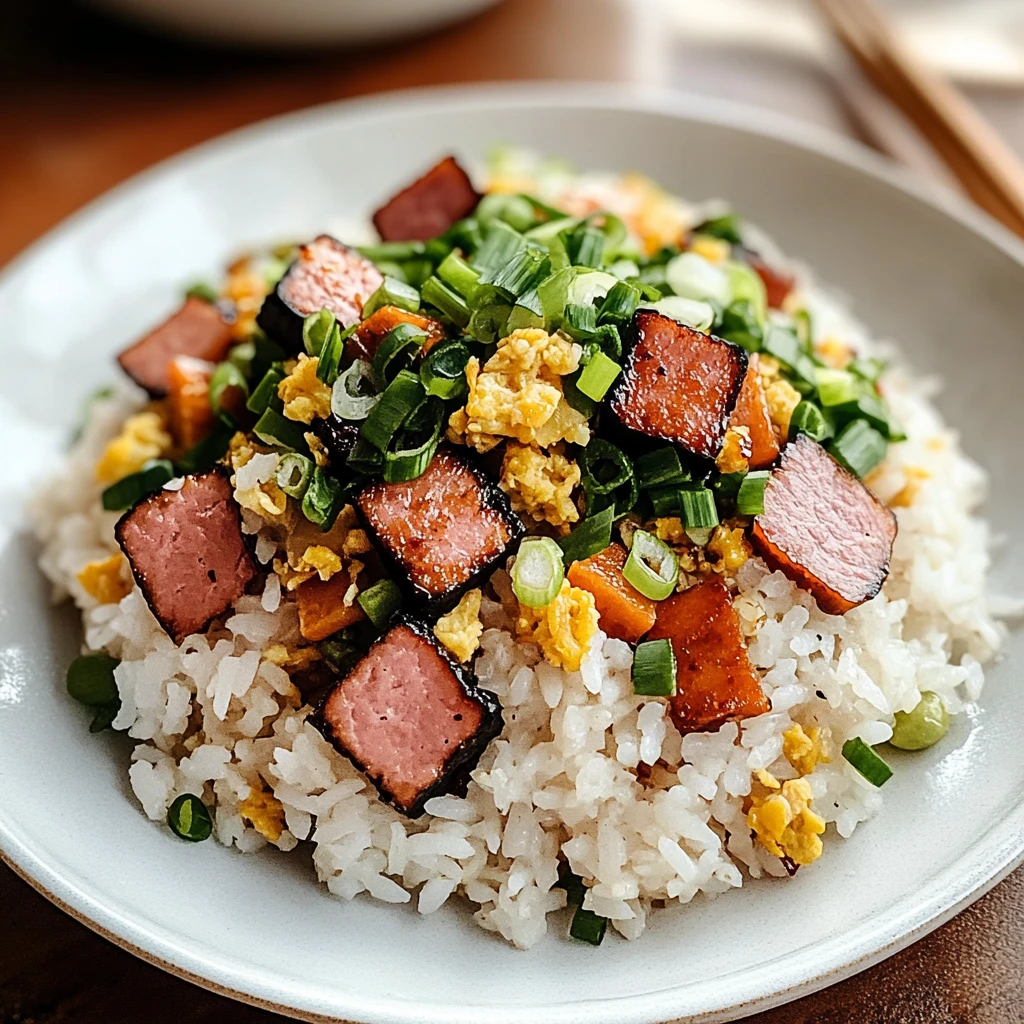 Musubi Spam Fried Rice 4 Ingredients Awesome Delicious