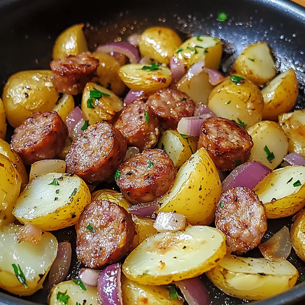 One Pan Sausage and Potatoes 30 Minutes Easy Delicious