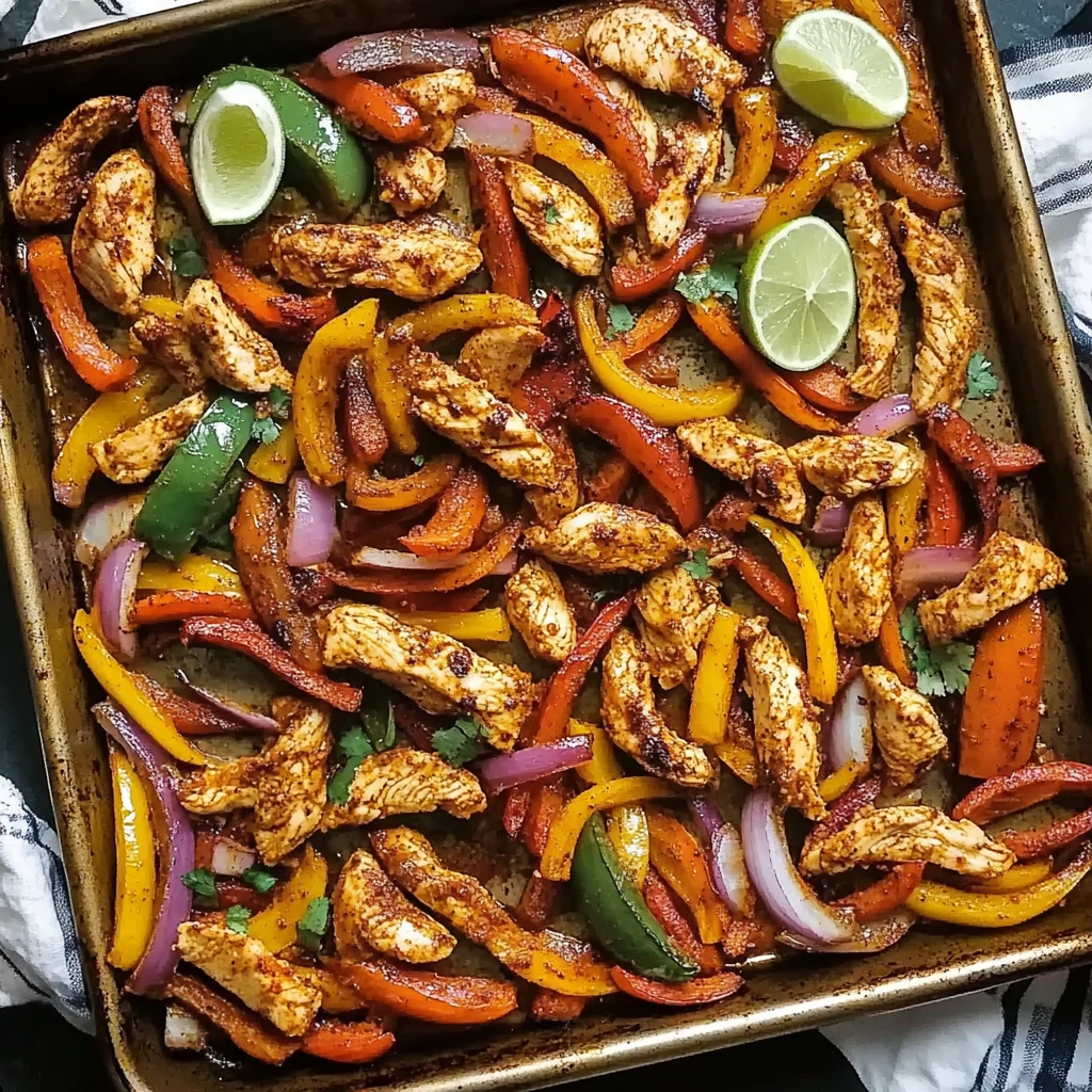 Sheet Pan Chicken Fajitas 25 Minutes Easy Delicious