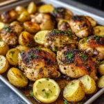 Sheet Pan Lemon Balsamic Chicken Potatoes 30 Minutes Easy Delicious