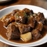 Slow Cooker Beef Tips and Gravy 7 Ingredients Easy Delicious