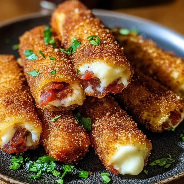 Spicy Nashville Bacon Mozzarella Sticks 8 Ingredients Easy Delicious