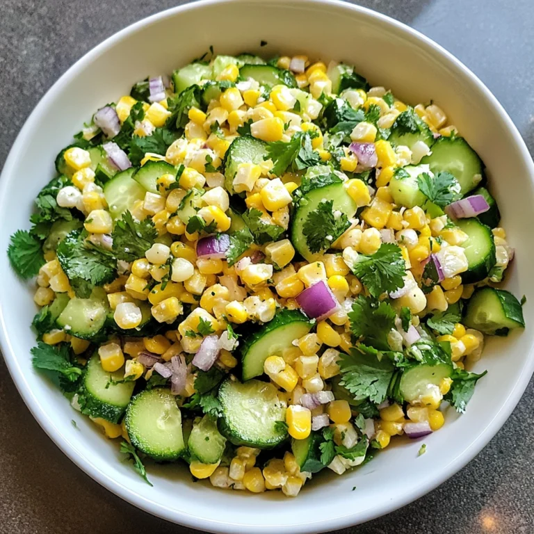 Street Corn Cucumber Salad 7 Ingredients Awesome Delicious