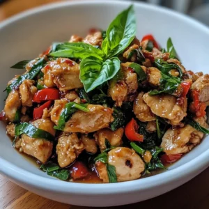 Thai Basil Chicken 5 Steps Easy Delicious