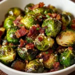 Air Fryer Brussels Sprouts with Bacon in 15 Minutes Awesome Delicious