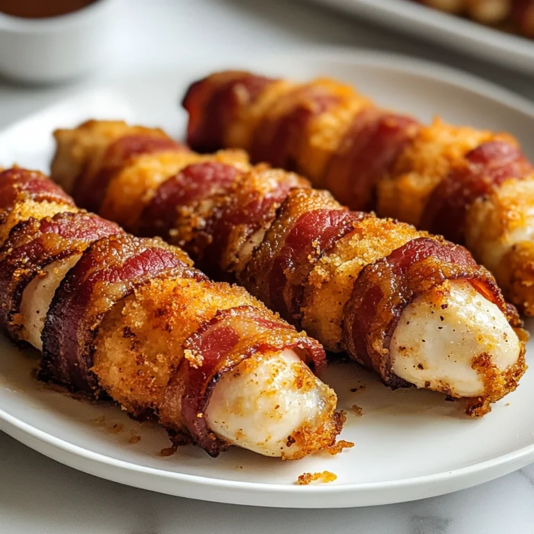 Air Fryer Crispy Bacon Wrapped Chicken Tenders 10 Minutes Awesome Delicious