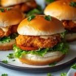 Air Fryer Crispy Garlic Butter Chicken Sliders 12 Minutes Perfect Amazing
