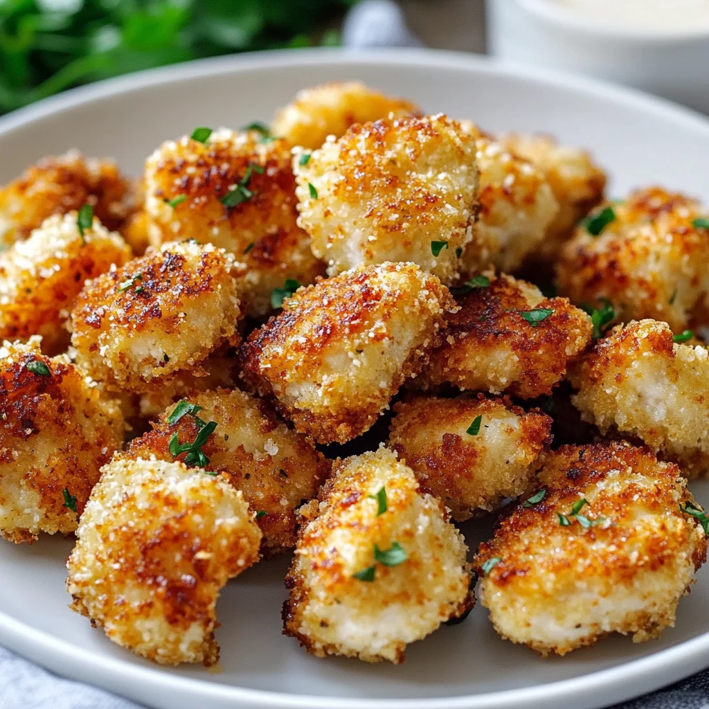 Air Fryer Garlic Parmesan Chicken Bites 16 Minutes Quick Delicious