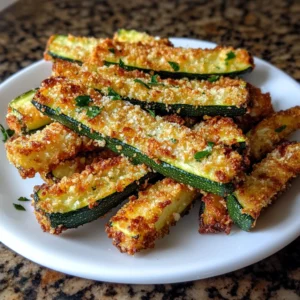 Air Fryer Zucchini Fries Parmesan 4 Servings Ultimate Delicious