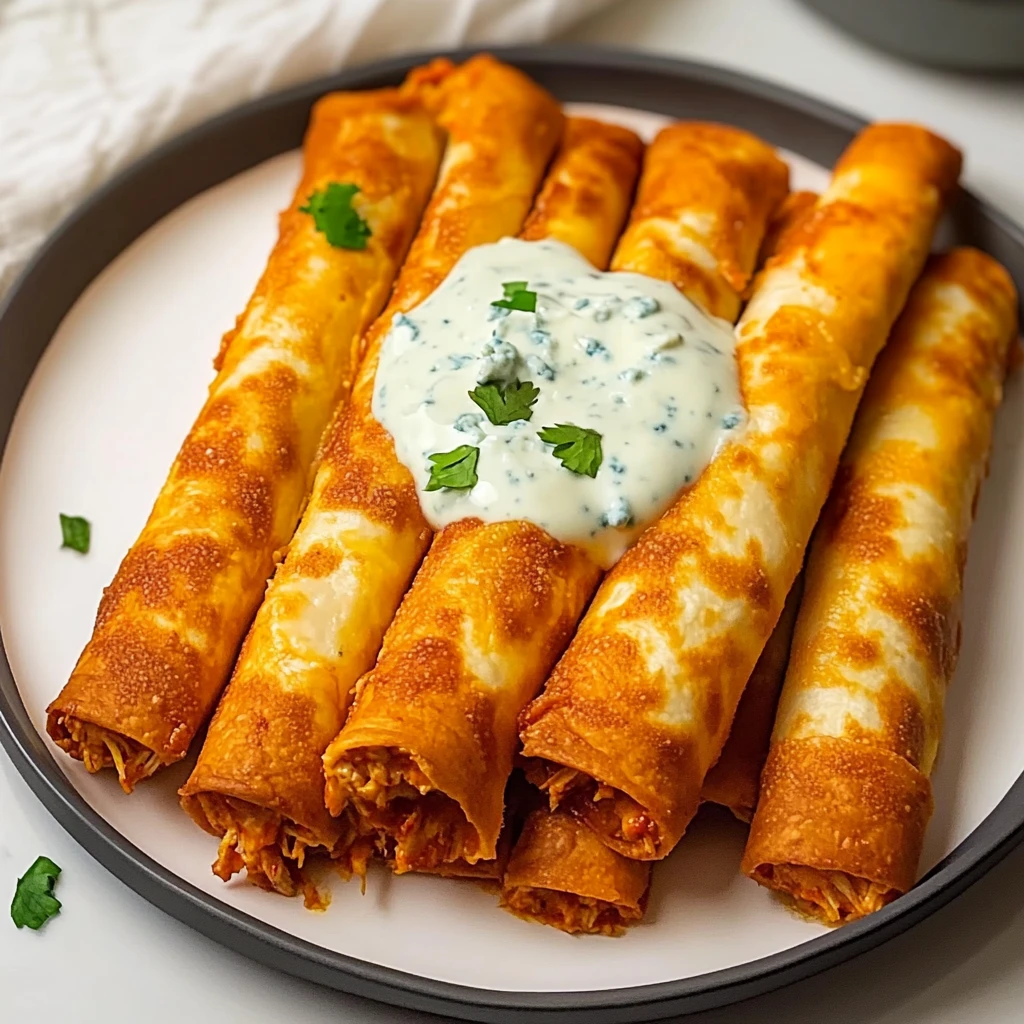 Buffalo Chicken Taquitos 12 Ingredients Easy Delicious
