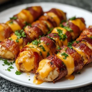 Cheesy Bacon Wrapped Chicken Bites 25 Minutes Ultimate Delicious
