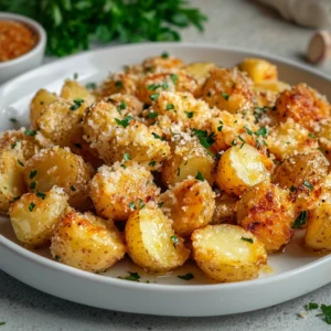 Cheesy Garlic Parmesan Roasted Potatoes 30 Minutes Amazing