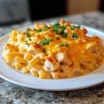 Creamy Buffalo Chicken Mac and Cheese Casserole 30 Minutes Easy Delicious
