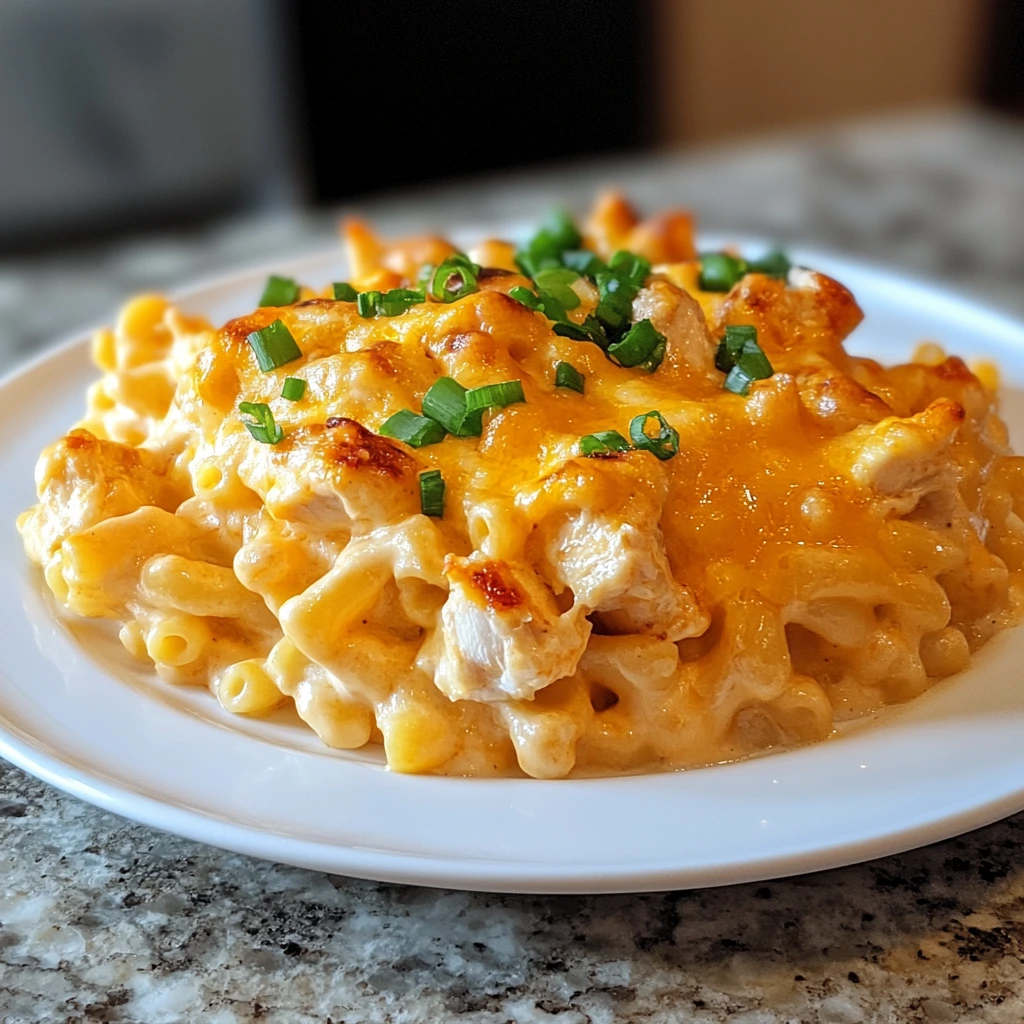 Creamy Buffalo Chicken Mac and Cheese Casserole 30 Minutes Easy Delicious