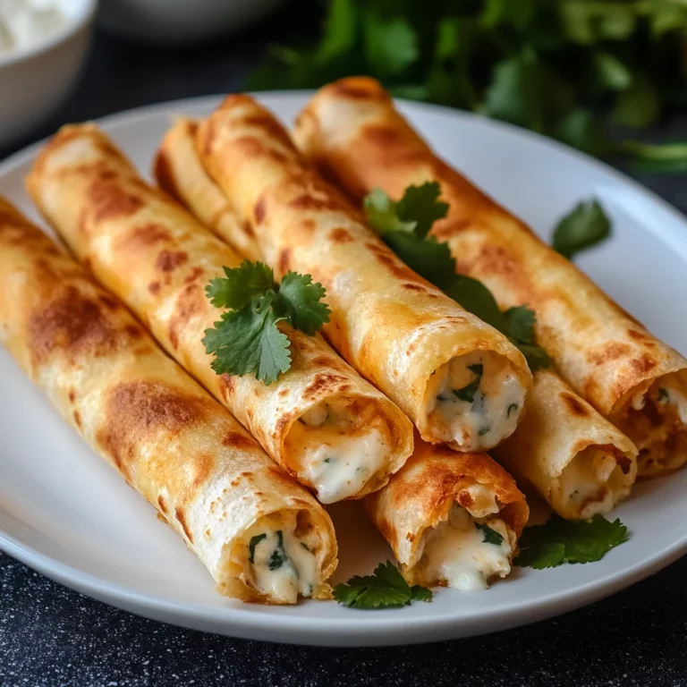 Creamy Garlic Parmesan Chicken Taquitos 30 Minutes Easy Delicious