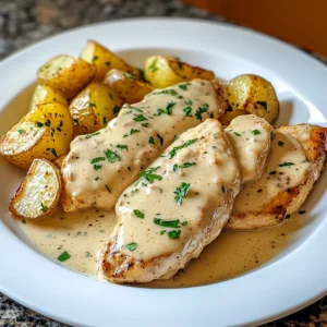 Creamy Garlic Parmesan Chicken and Potato Skillet 30 Minutes Easy Delicious