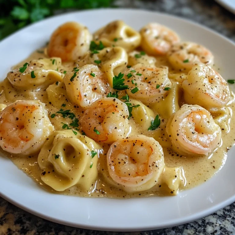 Creamy Garlic Parmesan Shrimp Tortellini 30 Minutes Easy Delicious