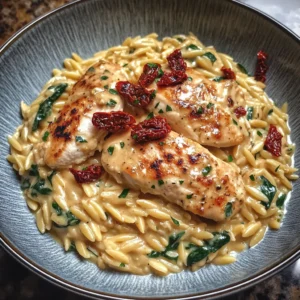 Creamy Sun-Dried Tomato Chicken Orzo 30 Minutes Ultimate Delicious