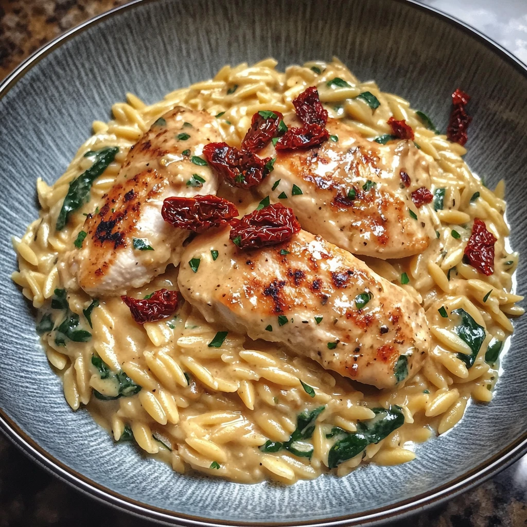 Creamy Sun-Dried Tomato Chicken Orzo 30 Minutes Ultimate Delicious