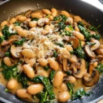 Creamy White Bean and Mushroom Skillet Dinner 30 Minutes Easy Delicious