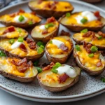 Crispy Air Fryer Cheesy Potato Skins 7 Ingredients Awesome Delicious