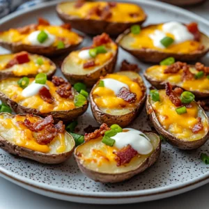 Crispy Air Fryer Cheesy Potato Skins 7 Ingredients Awesome Delicious