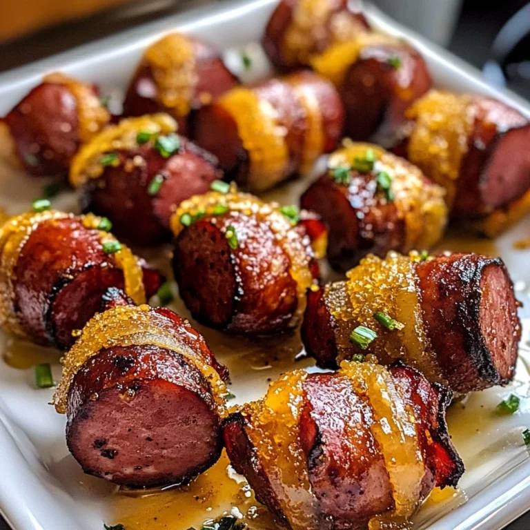Crispy Bacon Wrapped Kielbasa Bites 40 Minutes Awesome Delicious